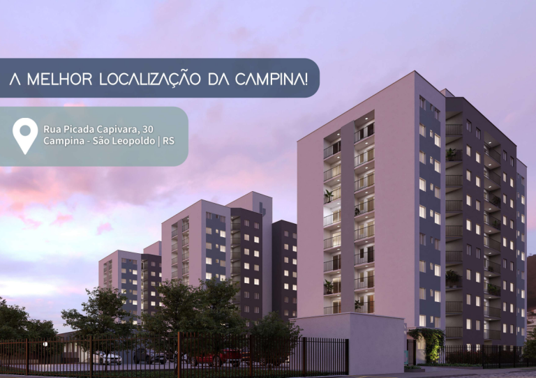 APARTAMENTO NA PLANTA COM 2 DORMITÓRIOS – SÃO LEOPOLDO – CAMPINA