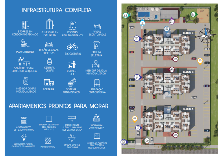 APARTAMENTO NA PLANTA COM 2 DORMITÓRIOS – NOVO HAMBURGO – VILA ROSA