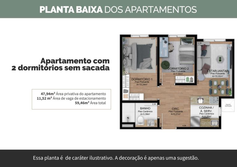 APARTAMENTO NA PLANTA COM 2 DORMITÓRIOS – NOVO HAMBURGO – RONDÔNIA