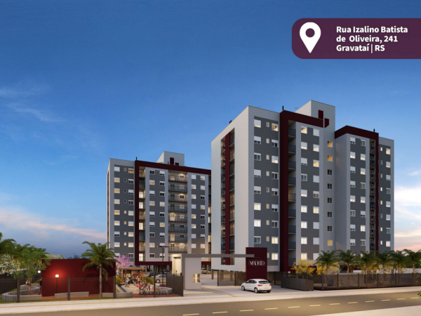 APARTAMENTO NA PLANTA EM GRAVATAÍ – CENTRO – 1 DORMITÓRIO